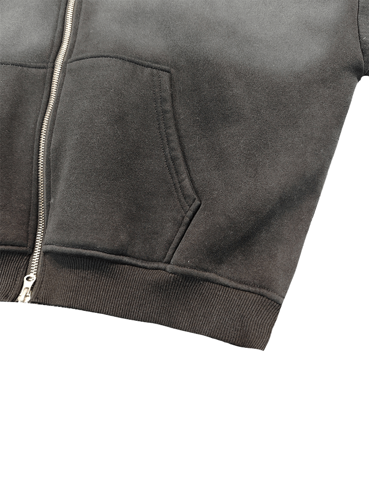 Sweats à capuche pour hommes avec logo imprimé personnalisé et délavé à l'acide ODMOEM