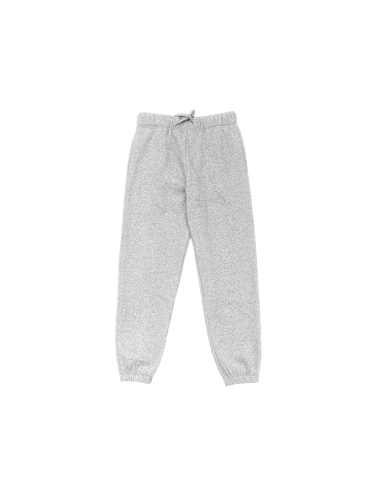 Pantalon de jogging droit en coton polaire chaud 350 g/m², épais, pour tous les jours, à porter en ville