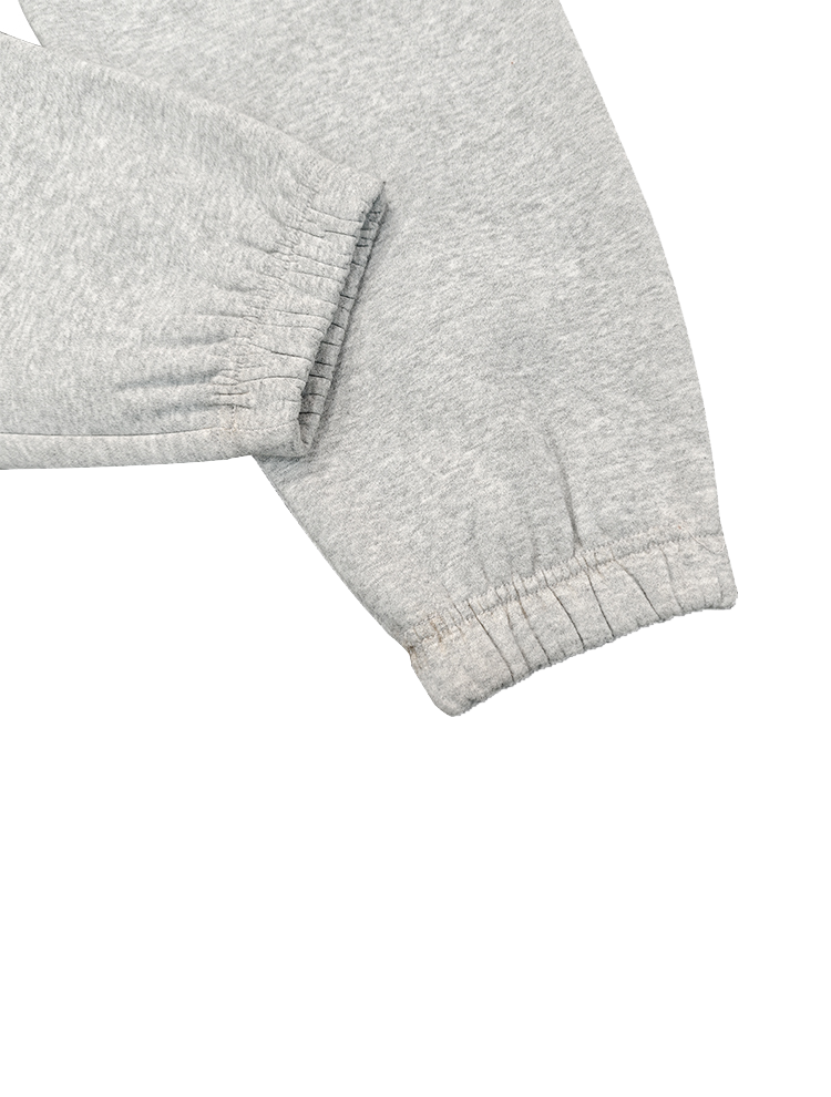 Pantalon de jogging droit en coton polaire chaud 350 g/m², épais, pour tous les jours, à porter en ville