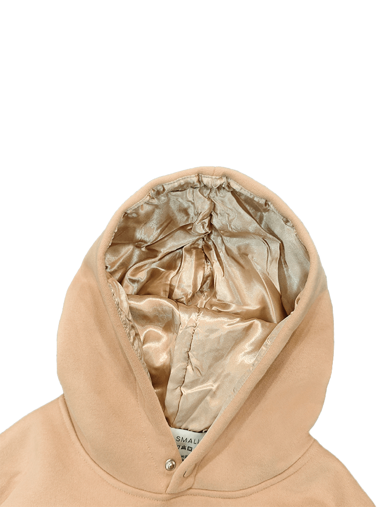 Sweat à capuche personnalisé en satin avec doublure en soie