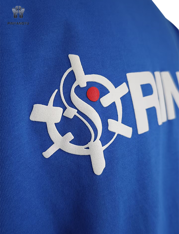 T-shirt de fitness personnalisé pour homme avec impression bouffante