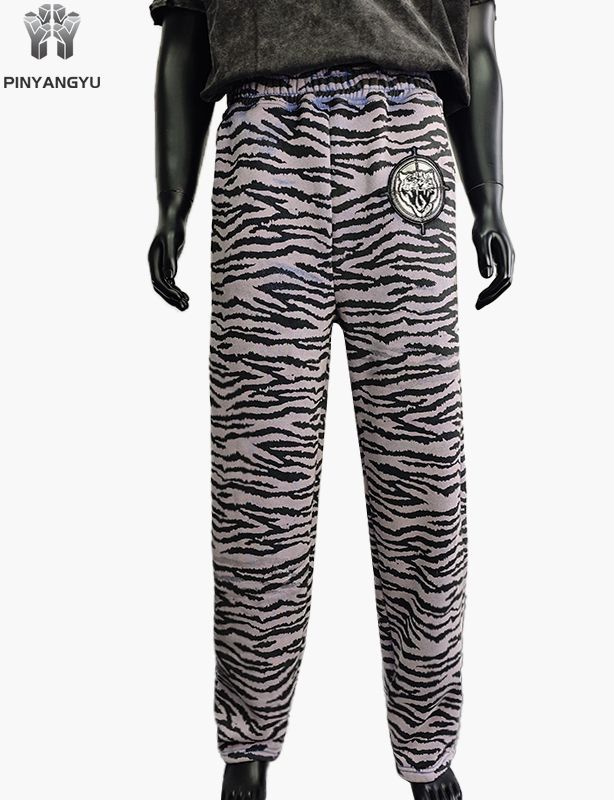 pantalon patch imprimé en sérigraphie et broderie complète