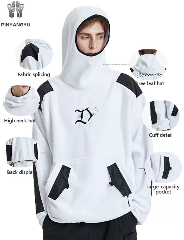 Sweat à capuche à col montant Sweat à capuche à col montant