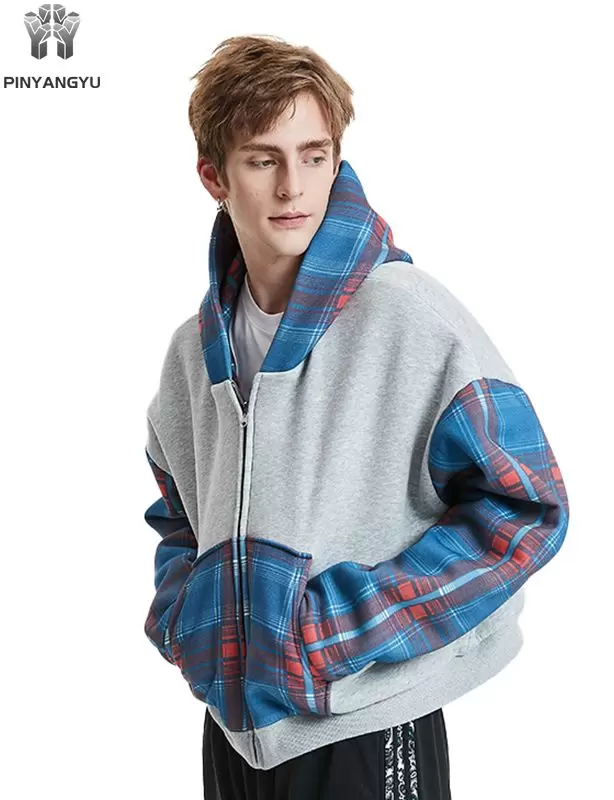 Sweat à capuche zippé à imprimé artistique Sweat à capuche zippé à imprimé artistique