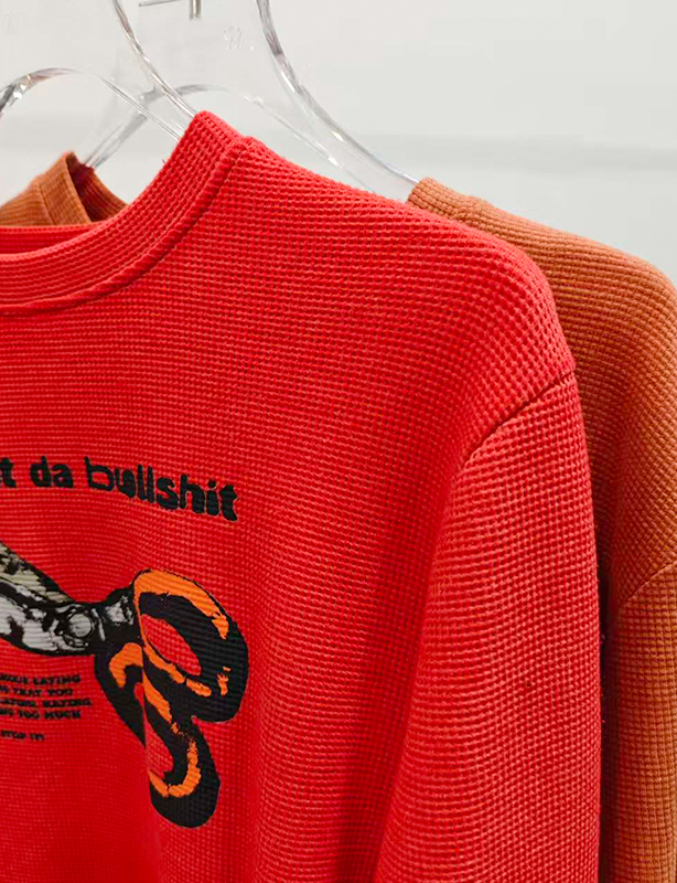 Sweat-shirt surdimensionn&eacute; en coton biologique pour hommes, pull-over &agrave; motif brod&eacute; de flamme personnalis&eacute;, 500 Gsm, 100% g/m&sup2;, automne