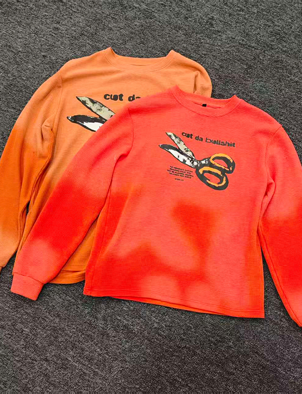 Sweat-shirt surdimensionn&eacute; en coton biologique pour hommes, pull-over &agrave; motif brod&eacute; de flamme personnalis&eacute;, 500 Gsm, 100% g/m&sup2;, automne