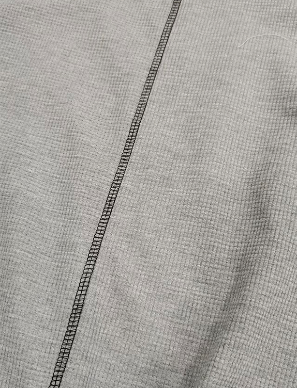 T-shirt en tricot gaufr&eacute; surdimensionn&eacute; OEM pour hommes - T-shirt doux et respirant pour un usage quotidien d&eacute;contract&eacute;