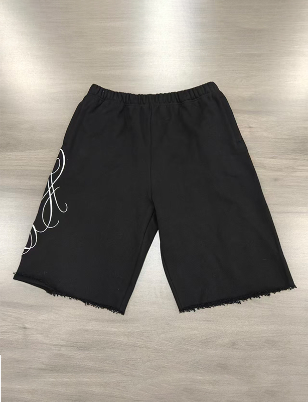 Short brod&eacute; French Terry pour hommes &ndash; Short doux et d&eacute;contract&eacute; pour un usage quotidien en &eacute;t&eacute;