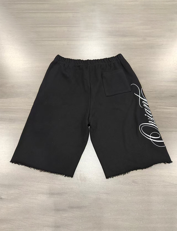 Short brod&eacute; French Terry pour hommes &ndash; Short doux et d&eacute;contract&eacute; pour un usage quotidien en &eacute;t&eacute;