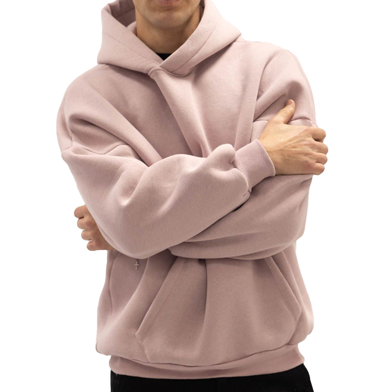 Sweat &agrave; capuche classique pour hommes OEM &ndash; Sweat-shirt &agrave; capuche d&eacute;contract&eacute; en polaire douce